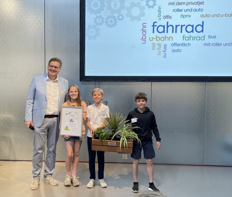 Evangelische Grundschule Wilmersdorf gewinnt Preis für innovative Mobilität